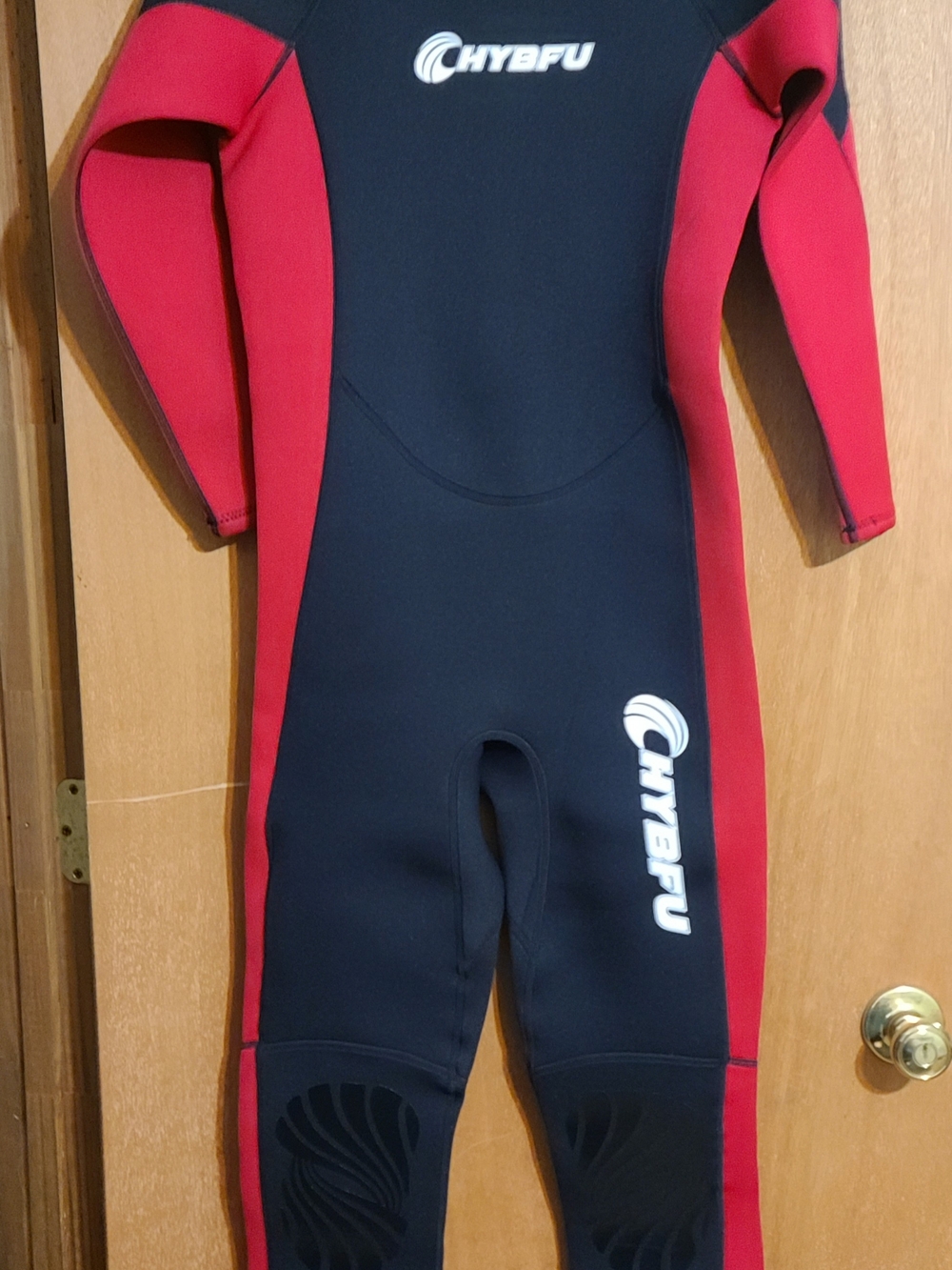 Women's Red & Black Full Wetsuit - Swim